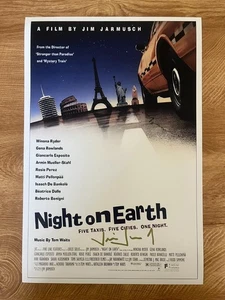 * JIM JARMUSCH * signed 12x18 poster * NIGHT ON EARTH * - Picture 1 of 2