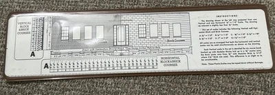Architecture Templates Brick Block Wall Sections Hand Drafting - Image 1 of 4
