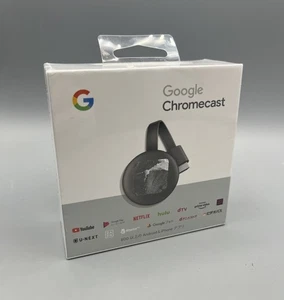 Google Chromecast 3rd Generation Charcoal GA00439-JP Brand New Sealed JAPAN - Picture 1 of 4