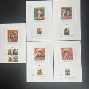 2445-2448 Classic Films (Set of 5 incl Block of 4) FDC Fleetwood Proofcard 1990 - Picture 1 of 12