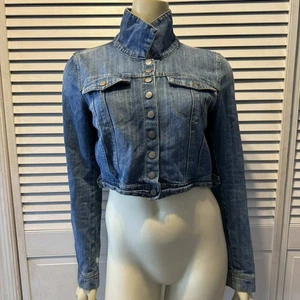 Jeansjacke Damen Highway Jeans Blau Cropped Größe L - Bild 1 von 13
