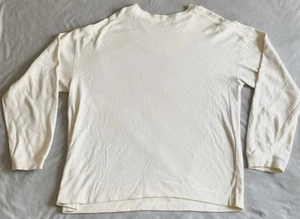 Vintage GAP Mens Thermal Shirt Large Cream Long Sleeve Outdoor - Picture 1 of 5