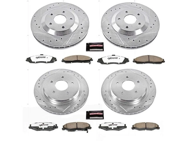 Front and Rear Brake Pad and Rotor Kit For Cadillac Chevy XLR Corvette JP12M7 - Image 1 of 1