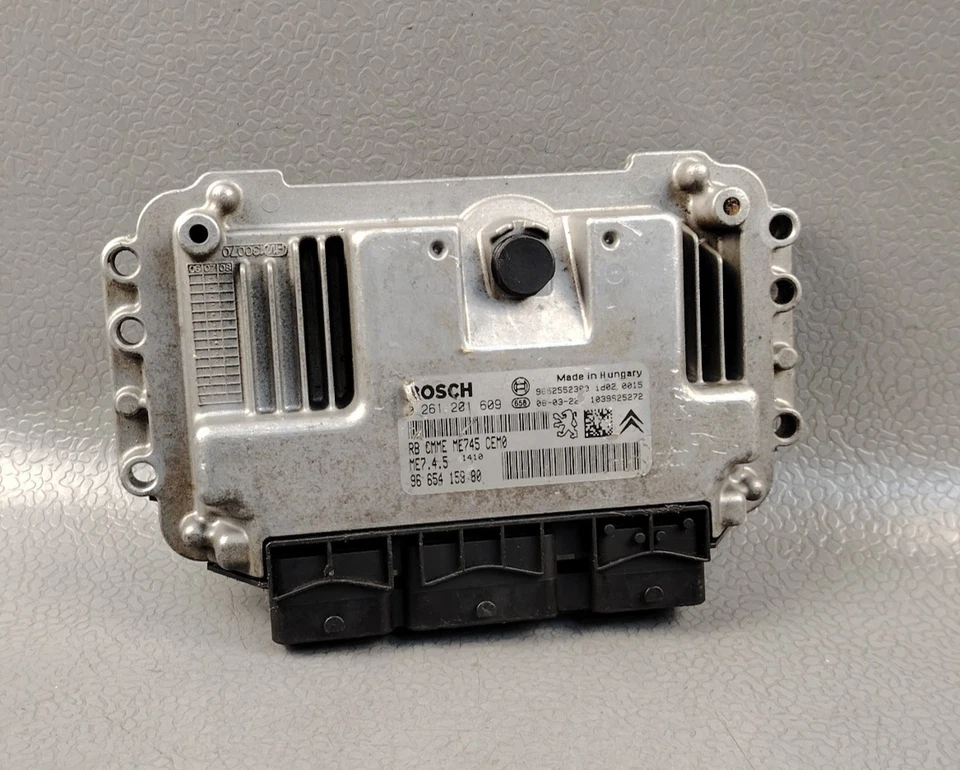 CITROEN C4 COUPE LA 1.6L NFU 81KW ENGINE CONTROL MODULE ECM ECU 0261201609 - Image 1 of 4