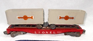 Lionel PW 6430 Flat w/Cooper Jarrett Vans - Picture 1 of 20