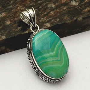 Botswana Agate Gemstone Handmade Antique Design Pendant Jewelry 2.2" AP-22815 - Imagen 1 de 1
