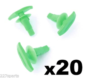 20x Toyota Plastic Weatherstrip & Rubber Door Seal Clips, Door Gasket Clip Green - Picture 1 of 1