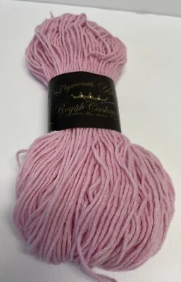 Plymouth Royal 100% Cashmere Yarn Unit Of 1  Pink  Italy Worsted Luxury - Image 1 of 4