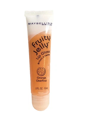 MAYBELLINE Jalea Frutal BRILLO DE LABIOS ~ DESBORDAMIENTO NARANJA ~ NUEVO Foto 1 de 2