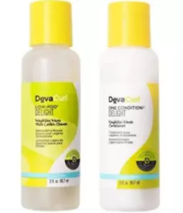 DEVACURL LOW POO DELIGHT CLEANSER & ONE CONDITION 3 OZ EA TRAVEL SIZE - Picture 1 of 1