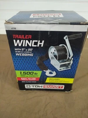 NUEVO cabrestante de remolque inteligente con correas de 2"x 20' capacidad de 500 lb #776 Foto 1 de 4