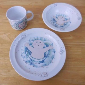 Cabbage Patch Kids Royal Worcester Fine Porcelain Cup/Bowl/Plate Set - Picture 1 of 11