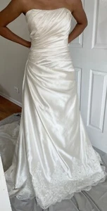 House of Wu -Sample Wedding Dress (Ivory, Size 12) Never Worn, No alterations - Picture 1 of 5