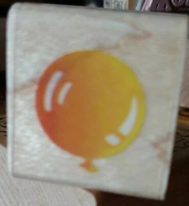 Minnie balloon, yellow orange, stampendous,C52,rubber,stamp, wooden - Picture 1 of 3