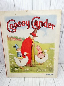Goosey Gander Mary Lafetra Russell 1940 Cardboard Gabriel Sons #813 Inscribed - Picture 1 of 7