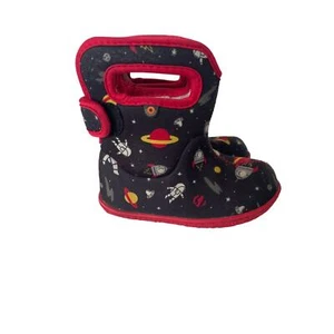 Bogs Baby Spaceship space rain boots insulated boots size 8 - Picture 1 of 10