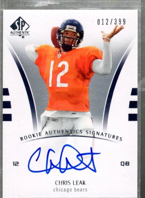 B0364- 2007 SP Authentic #253 Chris Leak RC Auto /399 - NM-MT - Image 1 of 2