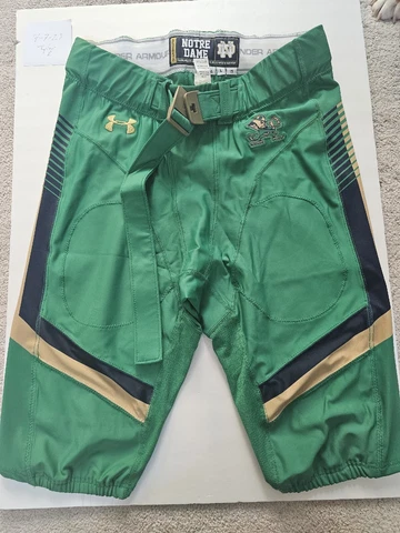 2015 Notre Dame Shamrock Series game issued football pants Cover