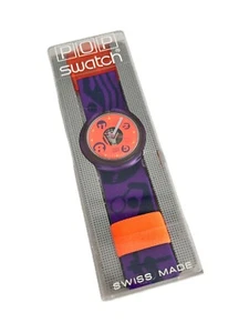 Reloj Pulsera Swatch Pop Fitness Club 46,5mm Banda Goma 1992 Vintage (S-046) - Imagen 1 de 6