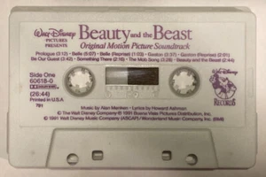 Beauty And The Beast Motion Picture Soundtrack Cassette Tape Walt Disney 1991 - Picture 1 of 2