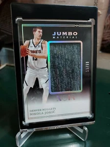 2020-21 Panini Noir Nikola Jokic Denver Nuggets SP Jumbo Game Worn Relic #13/99 - Picture 1 of 6