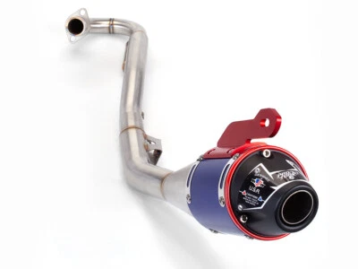 Blue Muffler Exhaust Front Pipe Full System For Honda CRF230F 2018-2020 — 第 1/2 张图片