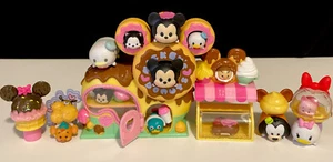 DISNEY TSUM TSUM MICKEY’S DONUT SHOP & FRIENDS LOT OF 21 SUPER CUTE! - Picture 1 of 21