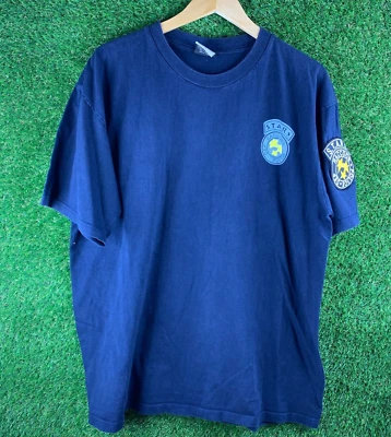 Vtg 90s Resident Evil 2 Video Game T Shirt XL Raccoon City Police Department y2k - Image 1 of 4