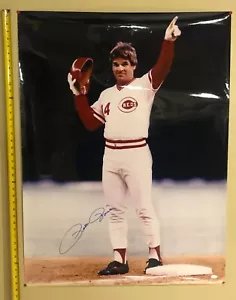 Pete Rose HUGE 30"x40" Autograph Signature Photo JSA Certified HIGH GLOSS POSTER - Picture 1 of 4