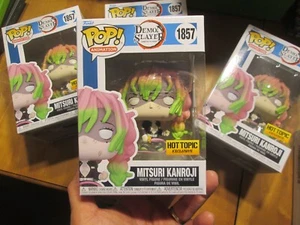 FUNKO POP DEMON SLAYER KIMETSU NO YAIBA MITSURI KANROJI 1857 EXCLUSIVE HOT TOPIC - Picture 1 of 7