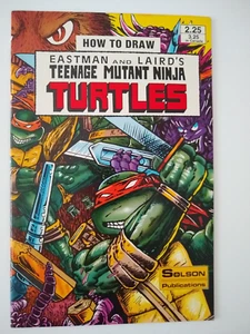 TEENAGE MUTANT NINJA TURTLES - VINTAGE 1986 SOLSON COMICS - HOW TO DRAW TMNT - Picture 1 of 3