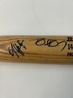 BJ Upton / Delmon Young Autographed  Rawlings Bat With JSA COA