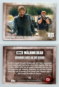 Abraham Leaves No One Behind #83 The Walking Dead Season 5 Topps Card - Picture 1 of 1