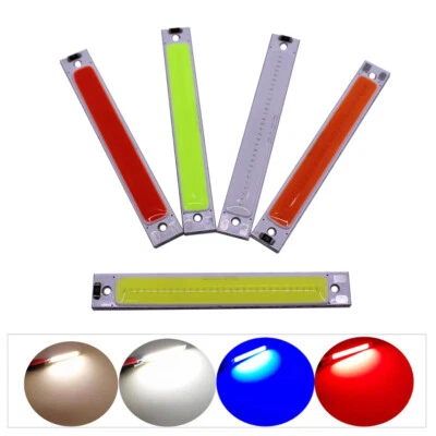 3W COB LED 60x8mm 3V 6V Red Blue Cold Warm White COB Strip LED light Source Bar - Image 1 of 4