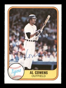 Al Cowens Auto Autographed Signed 1981 Fleer Card #471 Detroit Tigers 166507