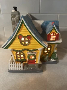 DEPARTMENT 56 Disney’s Merry Christmas Village “Mickey’s House” RARE 2013 Read - Picture 1 of 10