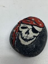 PIRATE EMBROIDERED PATCH ON STONE ART COLLECTIBLE KG