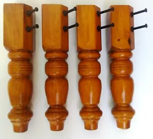 4 Ornate Coffee Table Furniture Legs 16" Tall - Picture 1 of 7