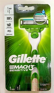 Gillette MACH3 SENSITIVE Mens 1 REFILLABLE 1 SHAVING CARTRIDGE - Picture 1 of 5