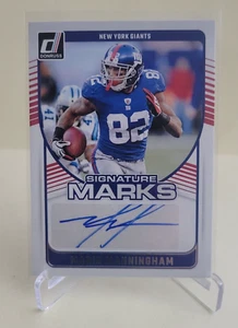 2024 Panini Donruss Mario Manningham Signature Marks Auto #SMA-MMA GIANTS - Bild 1 von 2
