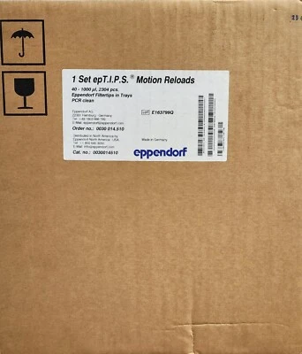Eppendorf 0030014510 epT.I.P.S. 40-1000 uL Motion Reloads / CASE 2304 PCS。 — 第 1/2 张图片