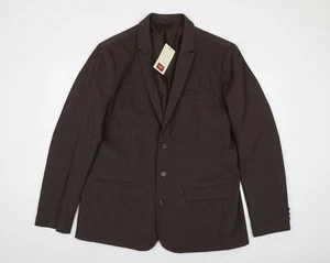 Cotton Traders Hombres Marrón Algodón Chaqueta Traje Chaqueta Talla 46 Regular - Imagen 1 de 10