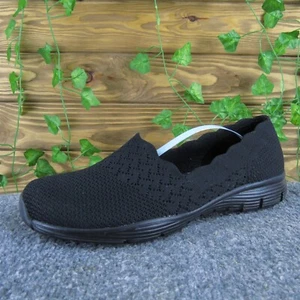 Tela negra plana de ajuste clásico para mujer SKECHERS talla 10 mediana ligeramente usada 2025 - Imagen 1 de 7