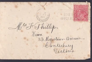 1927 KING GEORGE V PRE-DECIMAL STAMP S.A. ASSOCIATION COMMERCIAL COVER #B188 - Picture 1 of 2