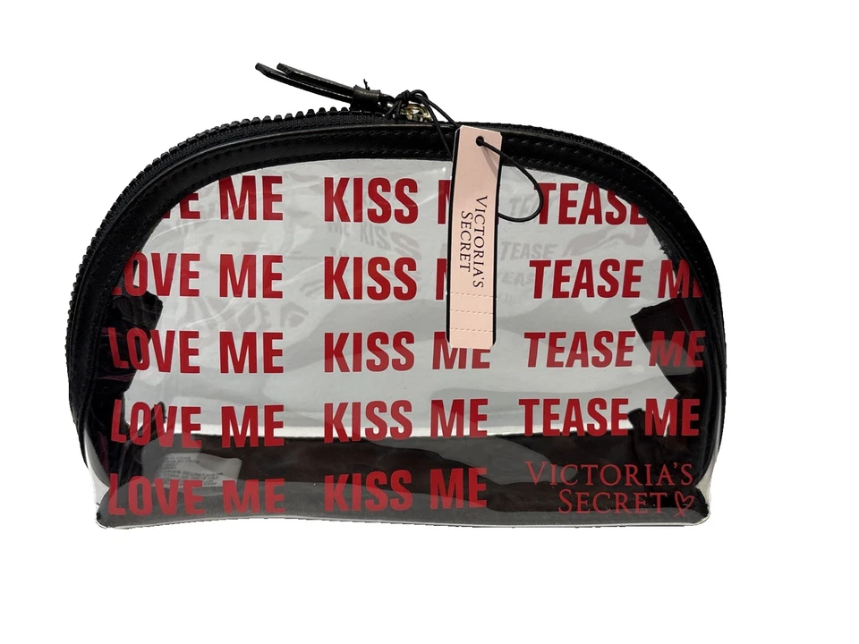 BOLSO DE BELLEZA Victoria's Secret Love Me Kiss Me Tease Me Maquillaje Viaje COSMÉTICOS  Foto 1 de 4