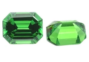 Certified 9.19 Ct Ceylon Green Peridot Loose Emerald Cut Gemstone Cut 1 Piece - Picture 1 of 5
