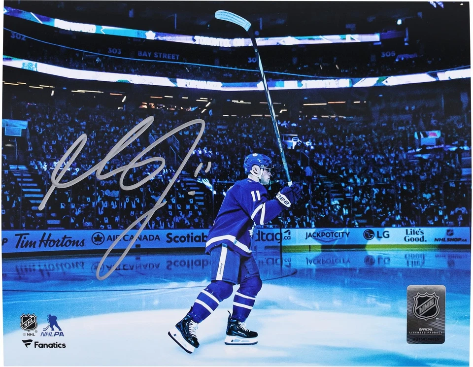 Max Domi Toronto Maple Leafs Autographed 8" x 10" Blue Jersey Intro Photograph - Image 1 of 1