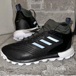 Chaussures de football noires Adidas Turf GTX Gore-Tex Mid TR 10,5 hommes BB7429 neuves - Photo 1/10