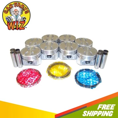 Engine Pistons and Rings Fits 96-02 Chevrolet C1500 GMC Savana 4.3L 5.0L VORTEC - Image 1 of 4