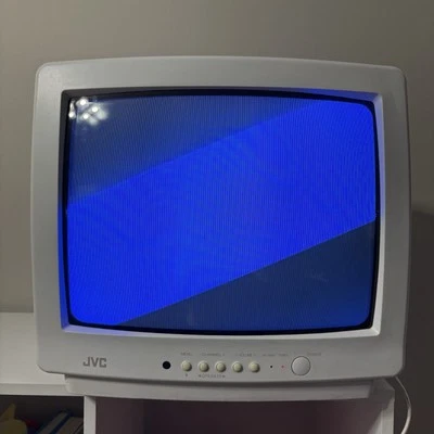 1996 Vintage JVC C-13711  TV TELEVISION SCREEN 13 INCHES Retro Gaming Works - Image 1 of 4